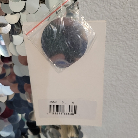 Mac Duggal Silver Sequin Maxi Dress - Picture 7 of 15